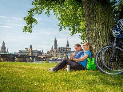 Rast am Elberadweg in Dresden © Robert Michalk Photography