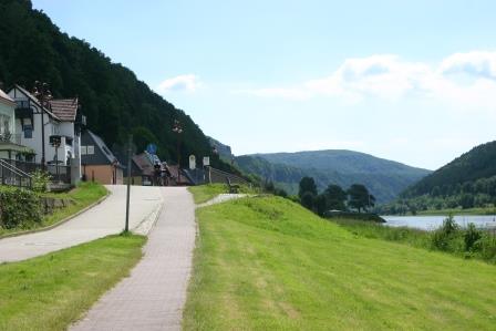 Elberadweg in Bad Schandau